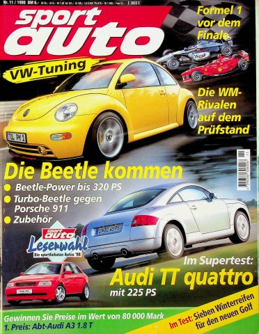 Deckblatt Sport Auto (11/1998)